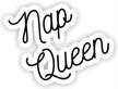 nap queen inspirational stickers macbook logo