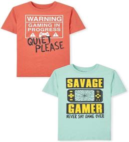 img 4 attached to Childrens Place Sleeve Graphic T Shirt Boys' Clothing in Tops, Tees & Shirts