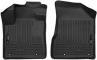 🚗 husky liners 18611: weatherbeater black front floor mats for 2015-2020 nissan murano logo