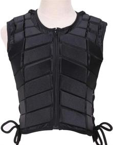 img 4 attached to 🐎 JIUCHEN Horse Riding Vest - Equestrian Body Protector Gear for Unisex Adults, Boys, Girls & Children