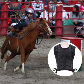 img 2 attached to 🐎 JIUCHEN Horse Riding Vest - Equestrian Body Protector Gear for Unisex Adults, Boys, Girls & Children