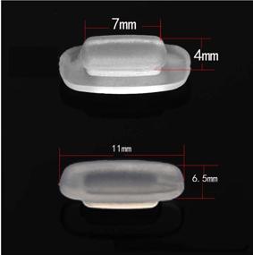 img 3 attached to 👓 11mm Eyeglass Nose Pads - 4 Pairs of Nose Pieces: Silicone Slip-in Nosepads for Eye Glasses, Sunglasses, Costa, Maui, and More