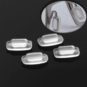img 4 attached to 👓 11mm Eyeglass Nose Pads - 4 Pairs of Nose Pieces: Silicone Slip-in Nosepads for Eye Glasses, Sunglasses, Costa, Maui, and More