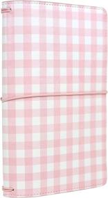 img 3 attached to 📔 Echo Park Paper Company Traveler's Notebook - Pink Gingham