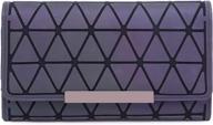 geometric luminous holographic reflective crossbody women's handbags & wallets in wallets logo