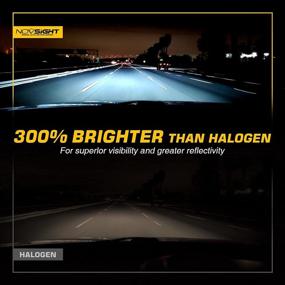 img 3 attached to 🔆 H11/H8/H9 LED Headlight Bulbs by NOVSIGHT: 300% Brighter Conversion Kits, 55W 12000 Lumens, Waterproof Fog Light, Pack of 2