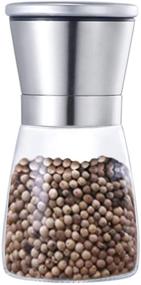 img 4 attached to 🌶️ Mini Pepper Grinder: Stainless Steel Spice Mill with Ceramic Grinding Cores, Adjustable Coarseness - A Chef's Good Helper for Family or Outdoor Picnic, Complete with Dust Cover