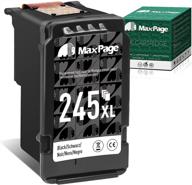 maxpage remanufactured ink cartridge replacement for canon pg-245xl 245 xl pg-243 black - compatible with pixma mg3022 mg2522 tr4520 tr4522 mg2922 mg2920 ts202 mx492 mx490 ip2820 ts302 mg2520 printer, 1-pack logo