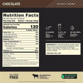 img 2 attached to Optimum Nutrition Gold Standard 100% Whey Protein Powder, Naturally Flavored Chocolate – 4.8 Pound Pack for Enhanced Fitness Results