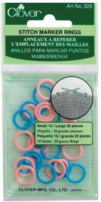 img 3 attached to 🌈 Versatile CLOVER Stitch Marker Rings in Vibrant Multi-Colour - Level up your Knitting Projects!