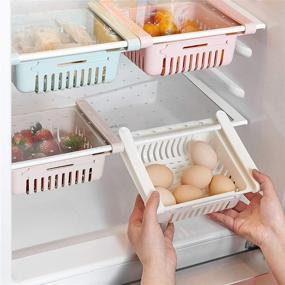 img 1 attached to Retractable Drawer Refrigerator Storage by COOLFUNLIFE