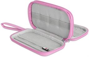 img 1 attached to BUBM USB Flash Drive Case: Portable Waterproof Bag for Small Accessories - Pink (6.30 x 3.54 x 1.77 Inch)