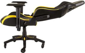 img 2 attached to 🖥️ CORSAIR WW T1 Gaming Chair with Racing Design in Black and Yellow