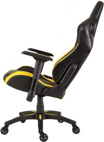 img 3 attached to 🖥️ CORSAIR WW T1 Gaming Chair with Racing Design in Black and Yellow