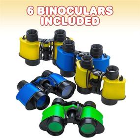 img 3 attached to 🔭 ArtCreativity Kids' Binoculars with Neck String - Set of 6 - Assorted Colors; Fun Toy Binoculars for Bird Watching, Camping, and Safari-Themed Birthday Party Favors