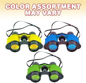 img 1 attached to 🔭 ArtCreativity Kids' Binoculars with Neck String - Set of 6 - Assorted Colors; Fun Toy Binoculars for Bird Watching, Camping, and Safari-Themed Birthday Party Favors