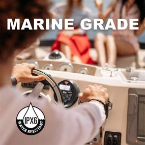 img 3 attached to 🔊 BOSS Audio MGR350B Marine Gauge Receiver - Bluetooth, Digital Media MP3 Player, Weatherproof, USB Port, AM FM Radio - Black, Small/Medium Size