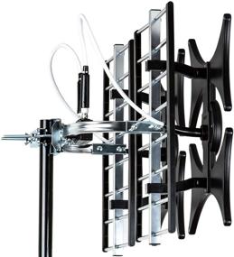 img 2 attached to 📡 2021 Five Star Multi-Directional 4V HDTV Antenna: 200 Mile Range, Indoor/Outdoor, 4K Ready, Supports 4 TVs - Installation Kit Included
