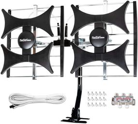 img 4 attached to 📡 2021 Five Star Multi-Directional 4V HDTV Antenna: 200 Mile Range, Indoor/Outdoor, 4K Ready, Supports 4 TVs - Installation Kit Included