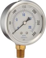 high-quality stainless pressure gauge for accurate hydraulic test, measure & inspect pressure & vacuum levels logo