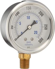 img 4 attached to High-Quality Stainless Pressure Gauge for Accurate Hydraulic Test, Measure & Inspect Pressure & Vacuum Levels