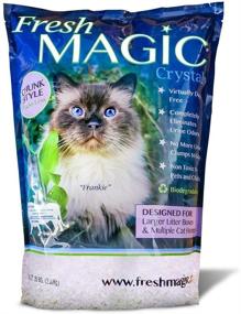 img 2 attached to 🐈 FreshMAGIC Large Chunk Style Crystal Cat Litter - Premium 8 lb. Bag for Superior Odor Control