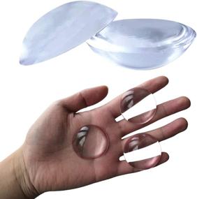 img 4 attached to 🛡️ 16PCS Transparent Door Stopper Wall Protector - Self Adhesive, Silicone Bumper for Furniture/Gates/Fridges - Reusable, Silent Wall Shield