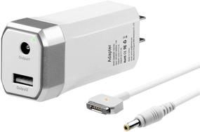 img 4 attached to 💻 45W Мини Заменитель зарядки для MacBook Air Магнитный 2 коннектор Адаптер питания с USB-портом - MBA 2012-2017