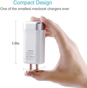 img 1 attached to 💻 45W Мини Заменитель зарядки для MacBook Air Магнитный 2 коннектор Адаптер питания с USB-портом - MBA 2012-2017