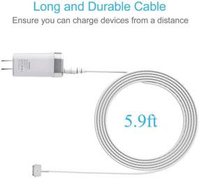 img 2 attached to 💻 45W Мини Заменитель зарядки для MacBook Air Магнитный 2 коннектор Адаптер питания с USB-портом - MBA 2012-2017