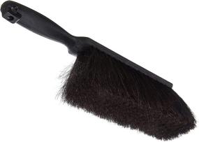 img 3 attached to 🧹 Carlisle 3638003 Flo-Pac Plastic Handle Counter Brush with Horsehair Bristles: 9" Length, Black - A Practical Cleaning Solution