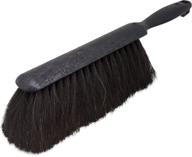 🧹 carlisle 3638003 flo-pac plastic handle counter brush with horsehair bristles: 9" length, black - a practical cleaning solution logo