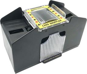 img 1 attached to Red and Black Yuanhe Casino Automatic Card Shuffler with 2/4/6 Deck Options