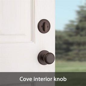 img 1 attached to 🔑 Kwikset Belleview Single Cylinder Handleset with Cove Knob, SmartKey Security, Venetian Bronze Finish