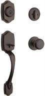 🔑 kwikset belleview single cylinder handleset with cove knob, smartkey security, venetian bronze finish логотип