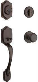 img 4 attached to 🔑 Kwikset Belleview Single Cylinder Handleset with Cove Knob, SmartKey Security, Venetian Bronze Finish