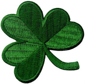 img 1 attached to 🍀 Ireland Patch - Irish Clover Embroidered Emblem, Dark Green, Lucky Shamrock, Iron On or Sew On for Good Luck