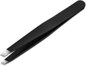 img 4 attached to 🔧 Professional Stainless Steel Precision Slant Tweezers for Women & Men - Ideal for Eyebrows, Facial Hair & Ingrown Hair Removal