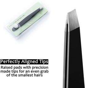 img 3 attached to 🔧 Professional Stainless Steel Precision Slant Tweezers for Women & Men - Ideal for Eyebrows, Facial Hair & Ingrown Hair Removal