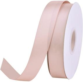 img 4 attached to 🎀 50 Yards of Solid Double Face Satin Ribbon - 1 inch Width, Ideal for DIY Hair Accessories, Scrapbooking, Gift Packaging, Party Decor, Wedding Flowers - Vanilla