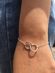 img 3 attached to ❤️ Interlocking Hearts Sister Bracelets: Perfect Sisters and Best Friends Jewelry