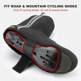 img 2 attached to 🚴 Winter Cycling Shoe Covers: ROCKBROS Warm & Windproof Water Resistant Thermal Bike Shoes Cover for Men Women