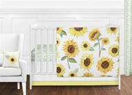 sweet jojo designs sunflower nursery bedding logo