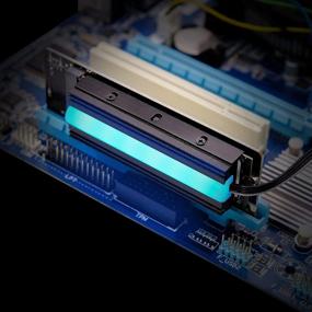 img 1 attached to 🔥 Enhance Performance with EZDIY-FAB 5V ARGB SATA NVMe NGFF M.2 Heatsink SSD Cooler – Keep Your 2280 M.2 SSD Cool and Efficient (Thermal Pad Included, SSD not Included)