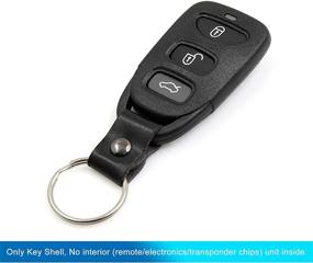 img 1 attached to uxcell 4 Button Key Fob Remote Control Case Shell 🔑 Replacement OSLOKA423T for Hyundai Elantra (2007-2010) Sonata (2006-2011) Sonata Fe (2006-2010)