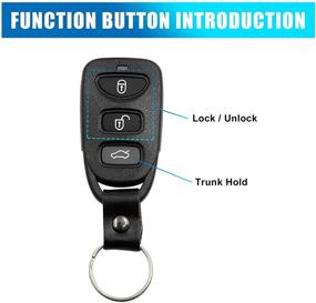 img 2 attached to uxcell 4 Button Key Fob Remote Control Case Shell 🔑 Replacement OSLOKA423T for Hyundai Elantra (2007-2010) Sonata (2006-2011) Sonata Fe (2006-2010)