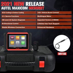 img 3 attached to 🛠️ Autel MaxiCOM MK906BT [+$60 Value MV108] Automotive Scanner, 2021 Latest Version of Maxisys MS906BT/MS908, OBD2 Scan Tool with ECU Coding, 31+ Services, Bi-Directional Control, OE All System Diagnostics