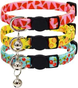 img 4 attached to Collar Breakaway Collars Watermelon Pineapple