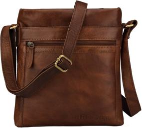 img 4 attached to Stylish Finelaer Leather Crossbody Bags for Women