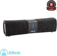 🔊 enhance your home network and music experience with asus lyra voice: wireless ac2200 tri-band mesh wi-fi router and bluetooth speaker, black logo